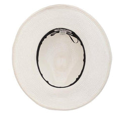 White Panama Style Hat with Striped Band - Tommy Bahama Safari Hat Tommy Bahama Hats