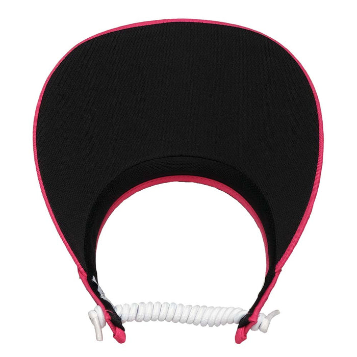 Wide Bill Bling Crystal Golf Sun Visor with Coil Lace - Glove It Visors Visor Cap GloveIt