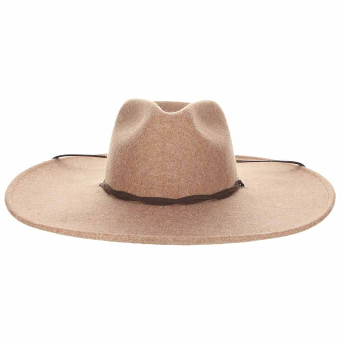 Wide Brim ProvatoKnit Safari Hat with Chin Cord - Scala Hats Safari Hat Scala Hats LW770-ASSTPC Pecan OS (57 cm)