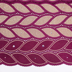 Wine Cotton Lace