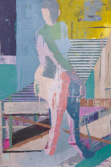 Winter Figure XIII painting Teil Duncan - Christenberry Collection