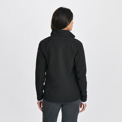 Women's Sandstone Backbone Grid Jacket-Black-Regular-F1