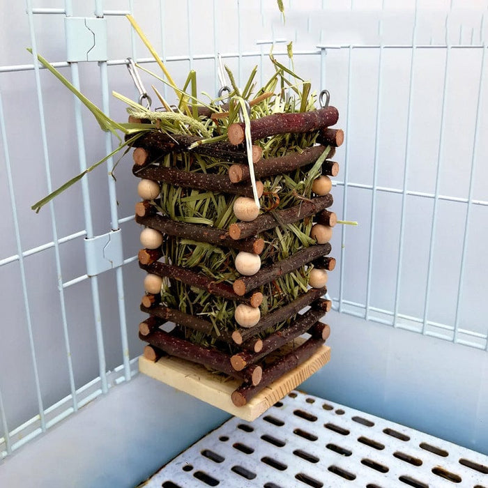Gadget Gerbil 2 Style Wooden Wall Mounted Hay Feeder