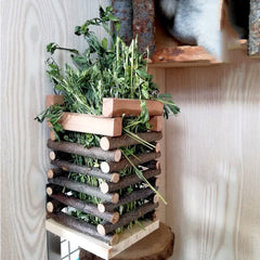 Gadget Gerbil Wooden Wall Mounted Hay Feeder