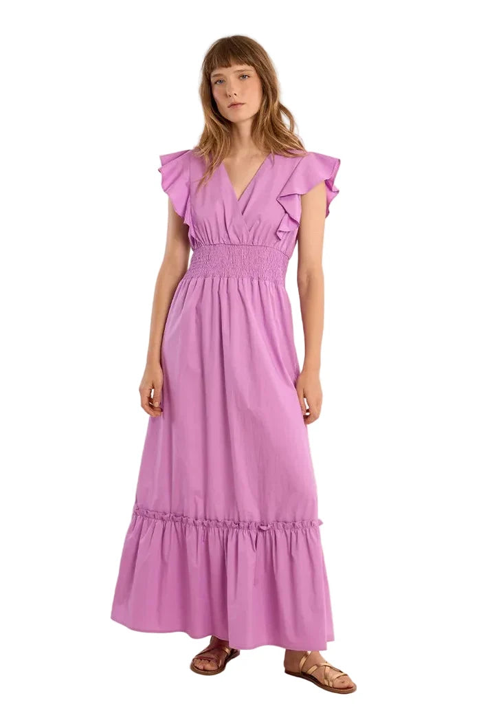 Woven Dress (Lilac)