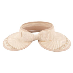 Wrap Around Visor Hat with Bow for Small Heads - Sun 'N' Sand Hats Visor Cap Sun N Sand Hats