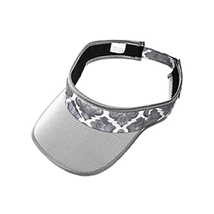 Wrought Iron Golf Sun Visor with Velcro Closure by GloveIt Visor Cap GloveIt VV219 Silver
