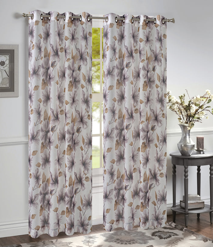 Yolanda Grommet Foliage Print Panel